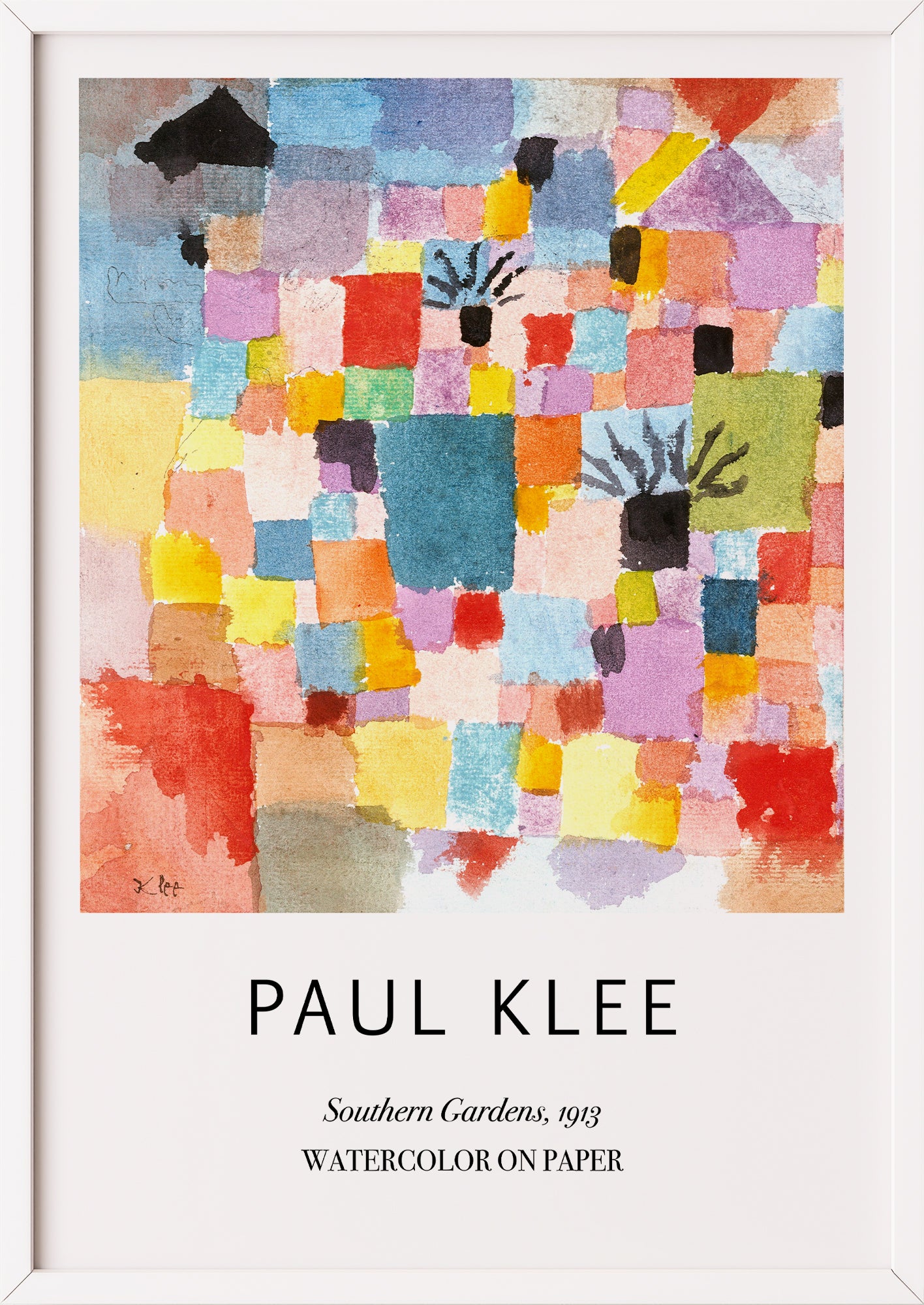 Nahaufnahme von Southern Gardens von Paul Klee als Poster