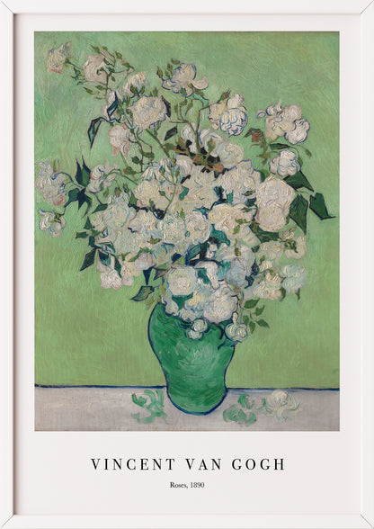 Nahaufnahme von Roses von Vincent van Gogh als Poster