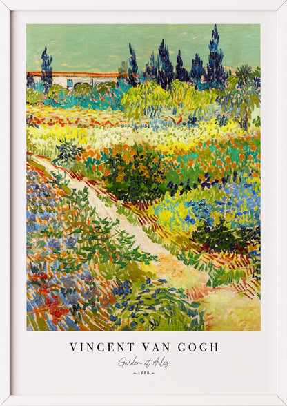 Nahaufnahme von Garden at Arles von Vincent van Gogh als Poster