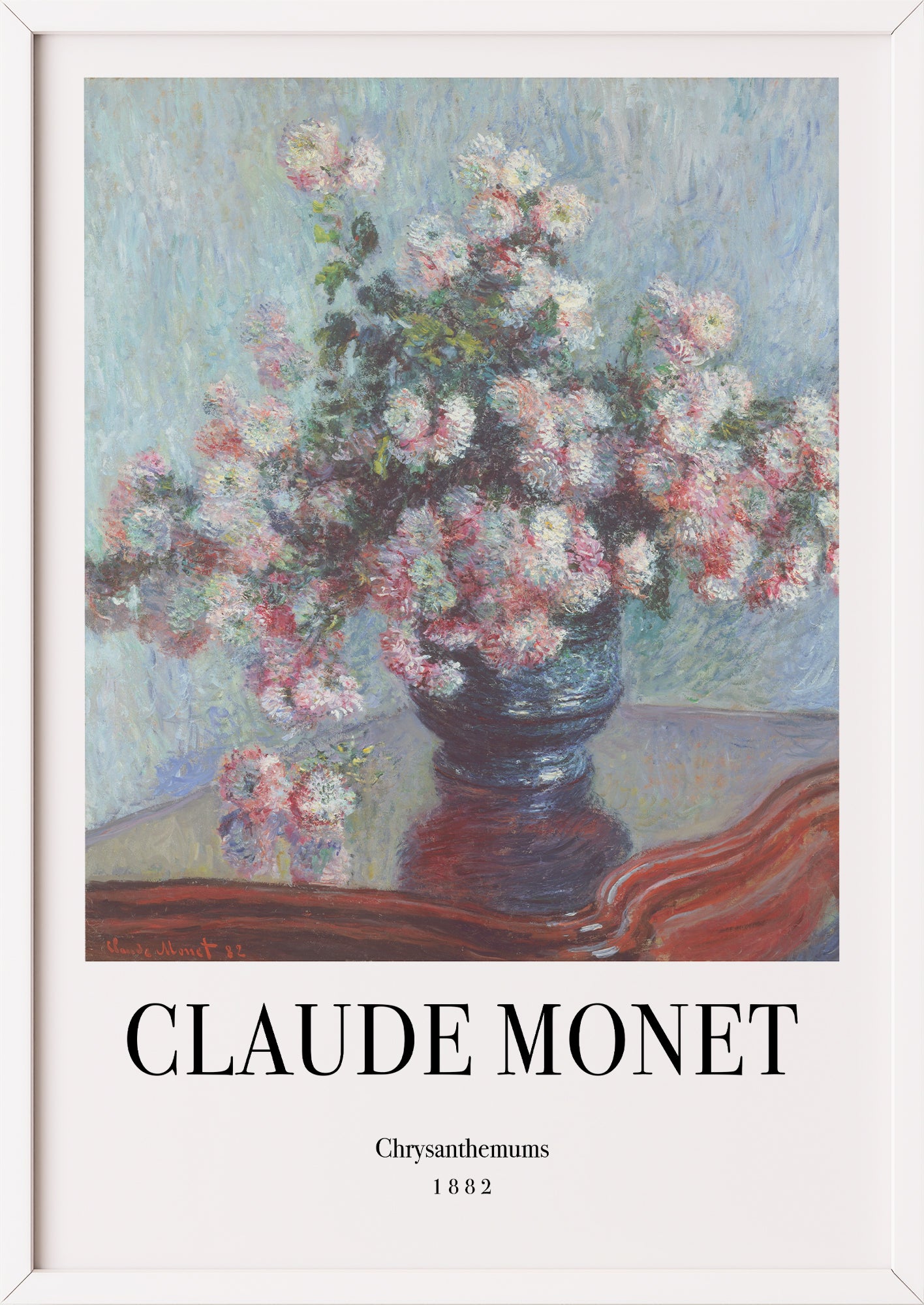 Nahaufnahme von Chrysanthemums von Claude Monet als Poster
