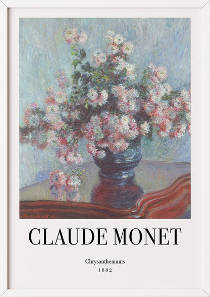 Nahaufnahme von Chrysanthemums von Claude Monet als Poster